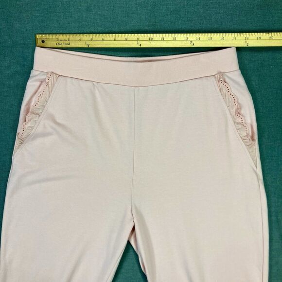 J. Crew Jogger Women XL Pink Elasticized Waist Loungewear Casual Comfy Retro New - Picture 8 of 15